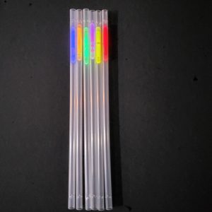 Świecące rurki do drinków z suchym lodem