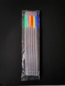 Świecące rurki do drinków z suchym lodem